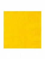 50 Serviettes jaune vif 38 x 38 cm