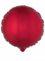 Ballon aluminium rond rouge 45 cm