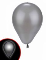Ballon LED argenté Illooms®