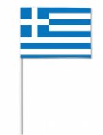 Drapeau papier Grèce 14 x 21 cm