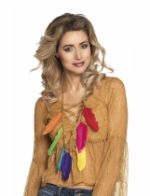 Collier plumes multicolores adulte