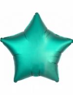 Ballon aluminium Etoile vert menthe 43 cm