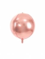 Ballon aluminium rond rose gold métallisé 40 cm