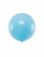 Ballon en latex géant bleu 1 m