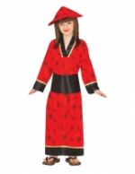 Déguisement kimono rouge fille