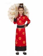 Déguisement chinoise rouge fille