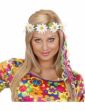 Bandeau hippie fleurs avec rubans adulte