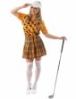Déguisement golfeuse orange femme
