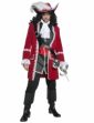 Déguisement capitaine pirate rouge luxe homme
